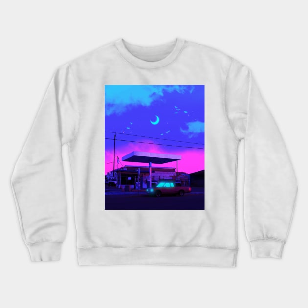 Neon night Crewneck Sweatshirt by Ritvik Takkar